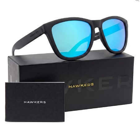 Lentes de Sol Hawkers One Raw - Black Clear Blue - Talla 54mm
