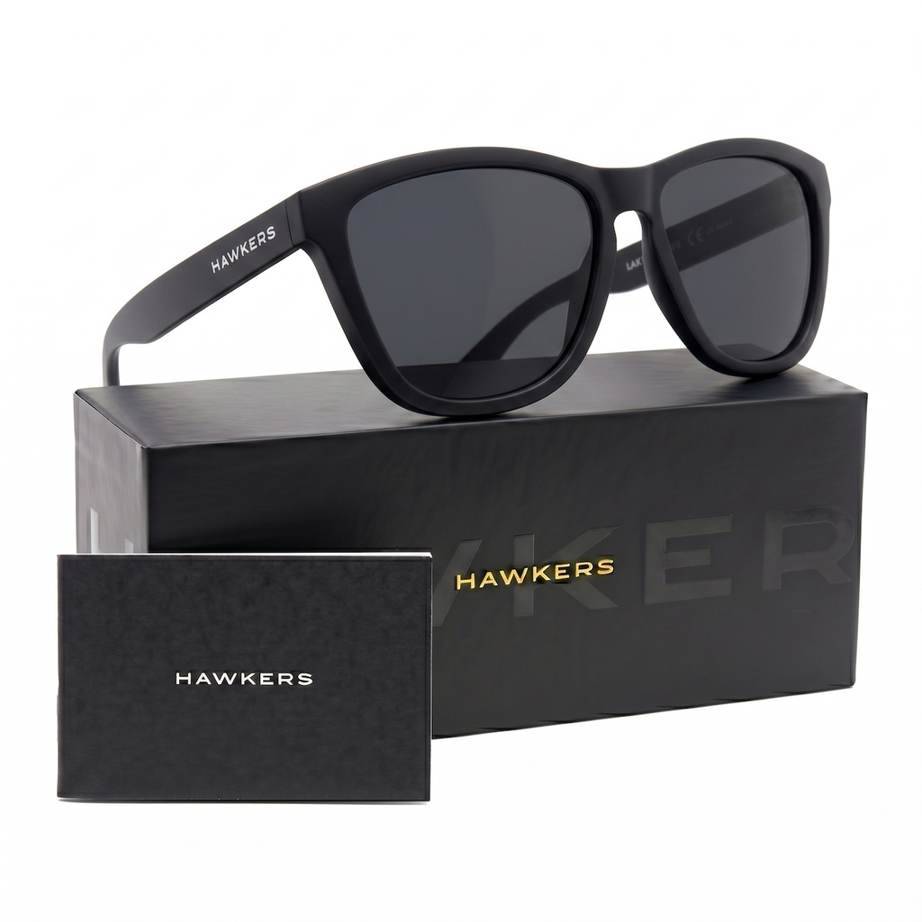 Lentes De Sol Polarizado Hawkers One Colt Black Grey - Talla 54mm