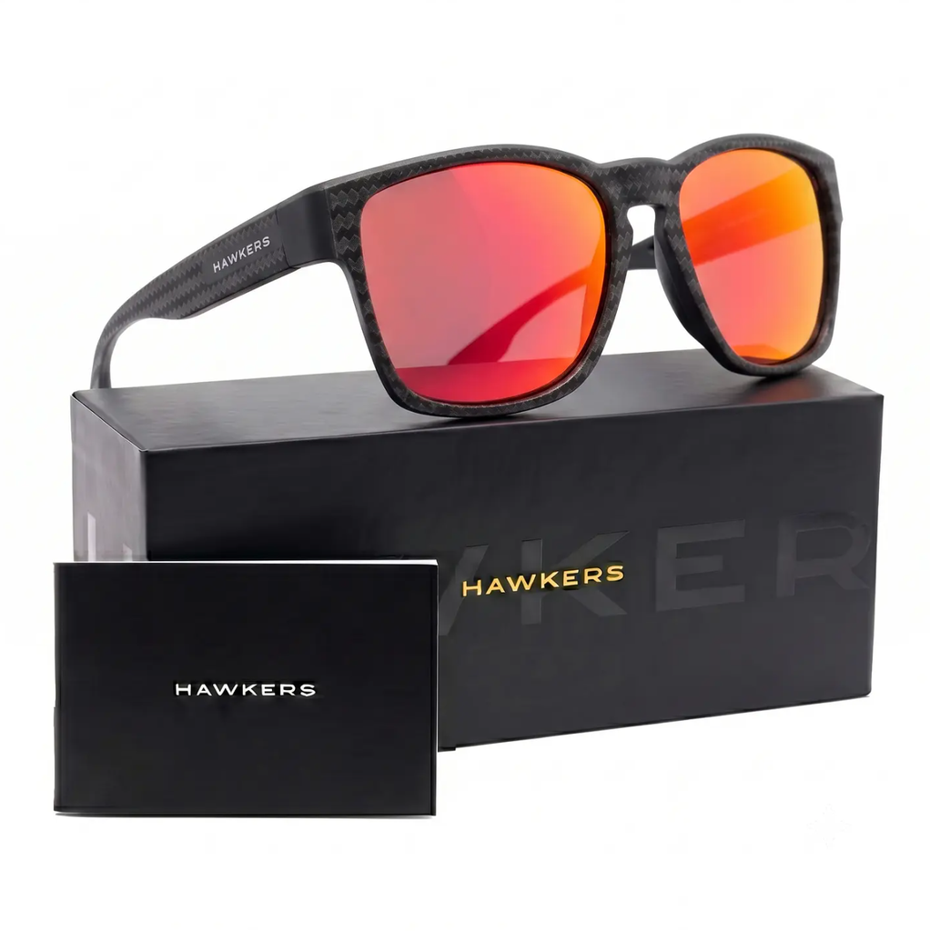 Lentes De Sol Polarizado Hawkers Core Raw Carbon Fiber HCRA25NRTP