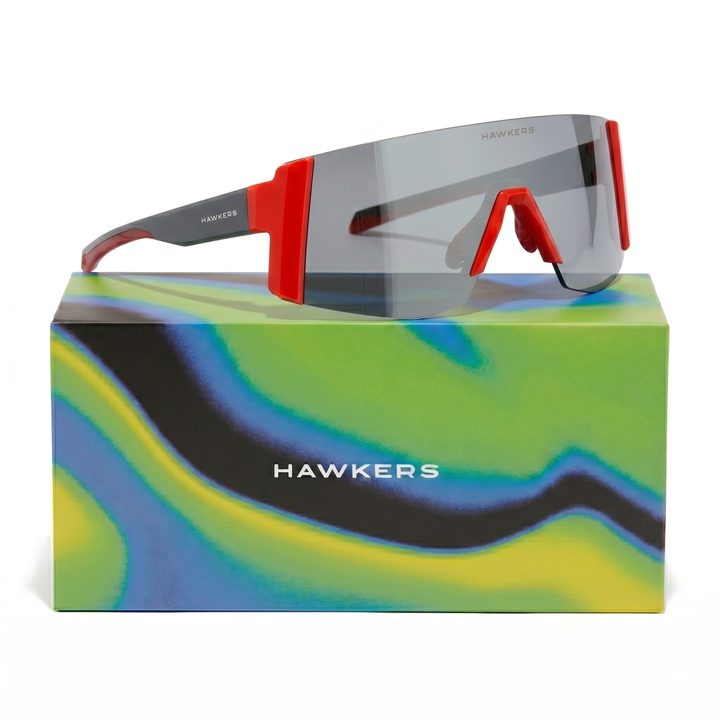 Lentes De Sol Deportivo Hawkers Lynx Small Coral Silver