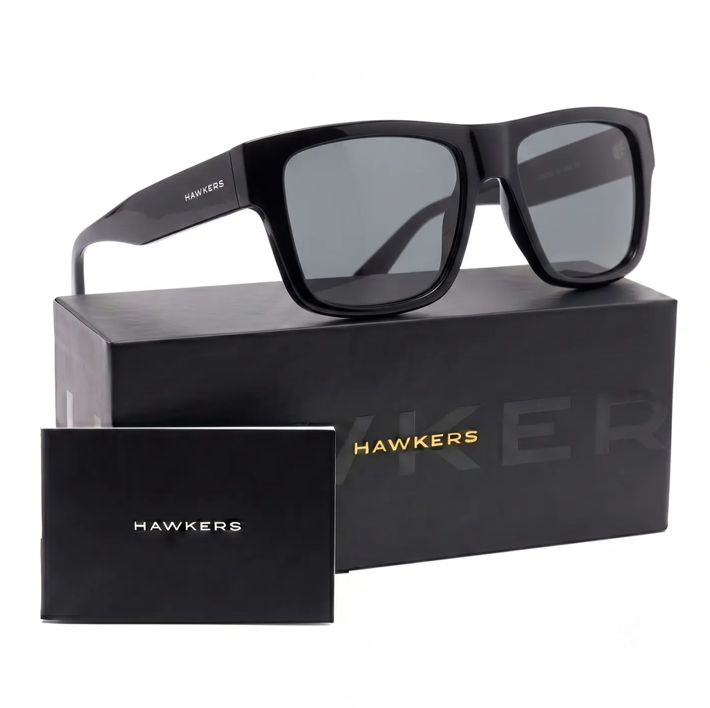 Lentes de Sol Polarizado Hawkers Core Raw HCRA22BBTP Negro - Talla 56mm