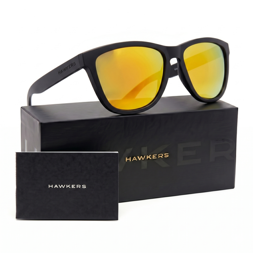[8436553673484] Lentes de Sol Hawkers One  Black Naranja Espejado OTR31 - Talla 54mm