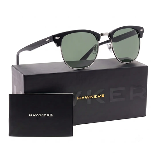 [8436579118105] Lentes de Sol Polarizado Hawkers Classic Bold HCBO22BETP Negro Mate - Talla 50mm